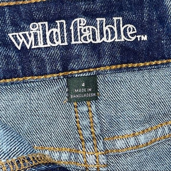 Wild Fable Raw Hem Jean Skirt Sz 4 - Picture 10 of 16